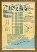 Vintage City Map of La Presa, San Diego County