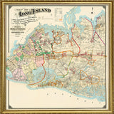 Vintage map of Long Island #1