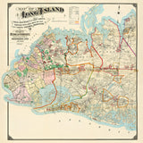 Vintage map of Long Island #1