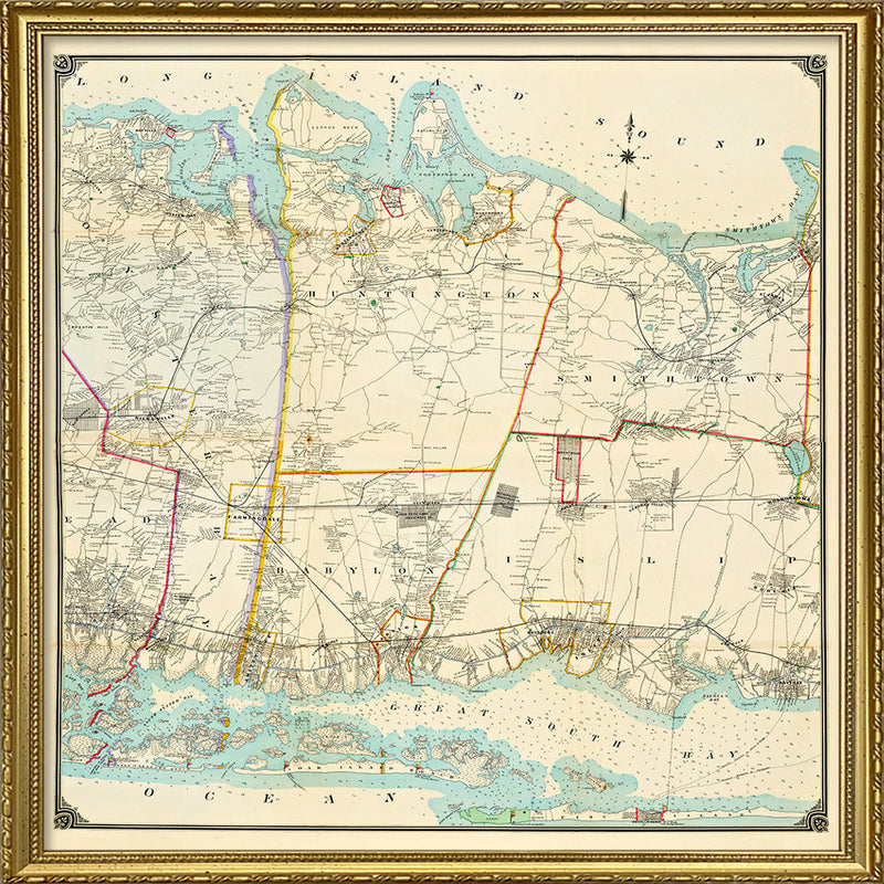 Vintage map of Long Island #2