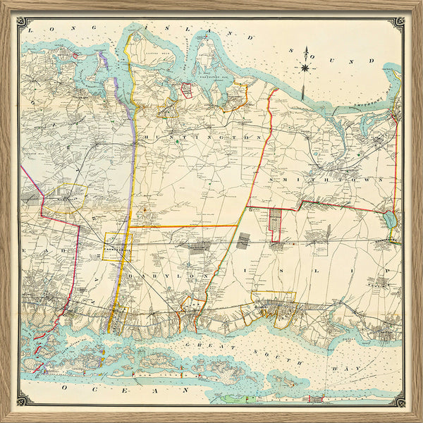 Vintage map of Long Island #2