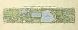 Vintage Plan of Central Park