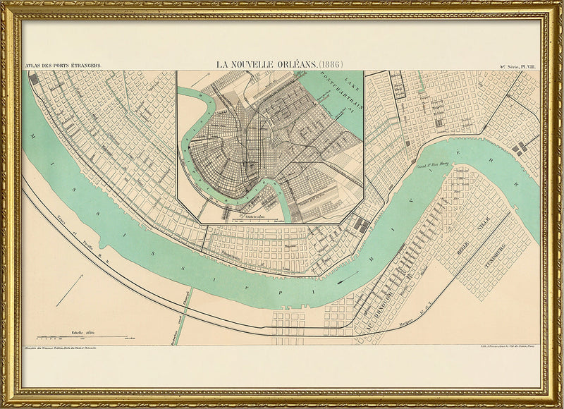 Map of New Orleans, 1886