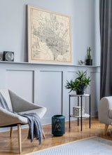 Vintage city map of Washington, DC