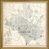 Vintage city map of Washington, DC