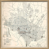 Vintage city map of Washington, DC