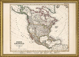 Vintage Map of North America