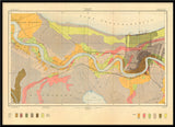 Vintage Geological map of New Orleans and the Mississippi
