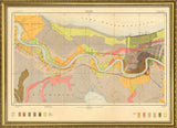 Vintage Geological map of New Orleans and the Mississippi