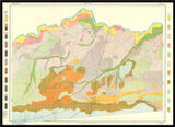 Vintage Geological map of Paris, Texas