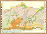 Vintage Geological map of Paris, Texas