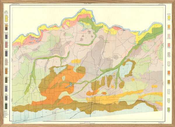 Vintage Geological map of Paris, Texas