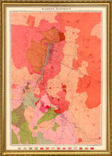 Vintage Geological map of Washoe Mining District, Nevada