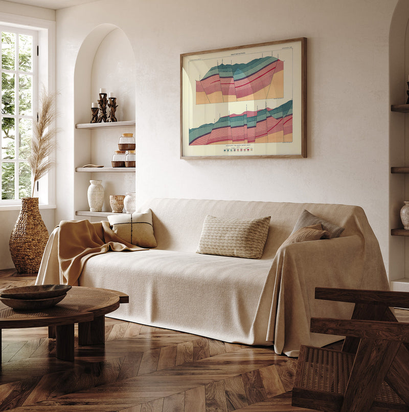 Vintage geological map of Tourtelotte Park #2