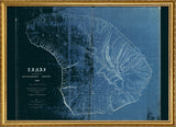 Vintage map of Lanai, Hawaii