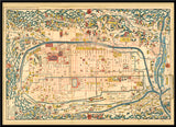 Vintage City Map of Kyoto