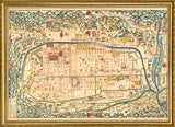 Vintage City Map of Kyoto