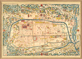 Vintage City Map of Kyoto