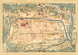 Vintage City Map of Kyoto