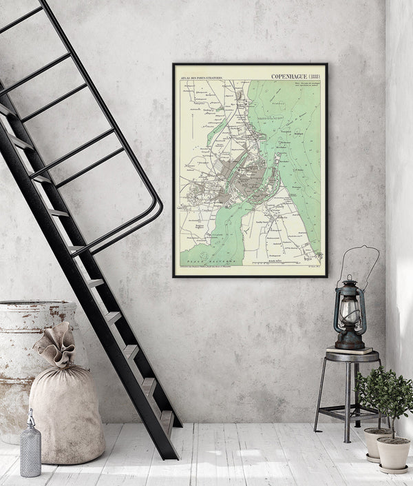 Map of Copenhagen, 1888