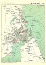 Map of Copenhagen, 1888