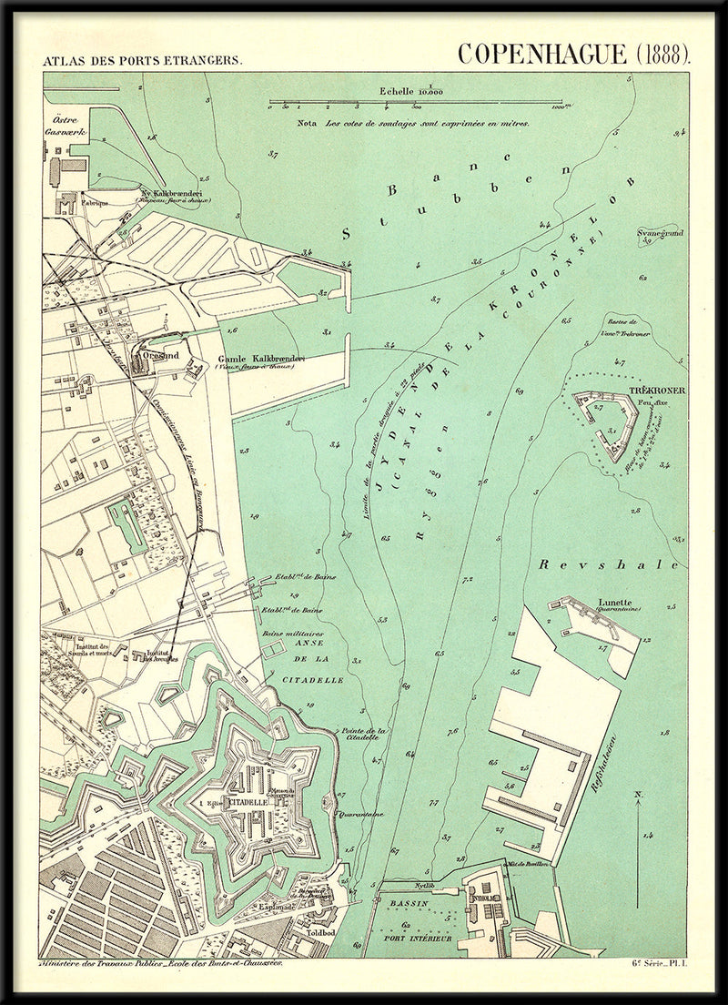 Map of Copenhagen #2 1888