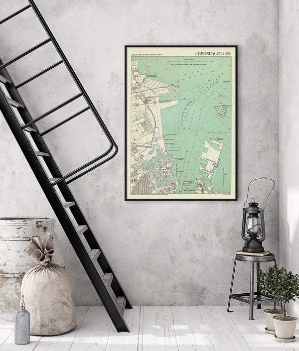 Map of Copenhagen #2 1888