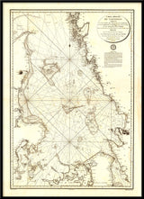 Carte Reduite Du Cattegat – Vintage Nautical Chart of Kattegat