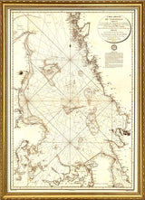 Carte Reduite Du Cattegat – Vintage Nautical Chart of Kattegat