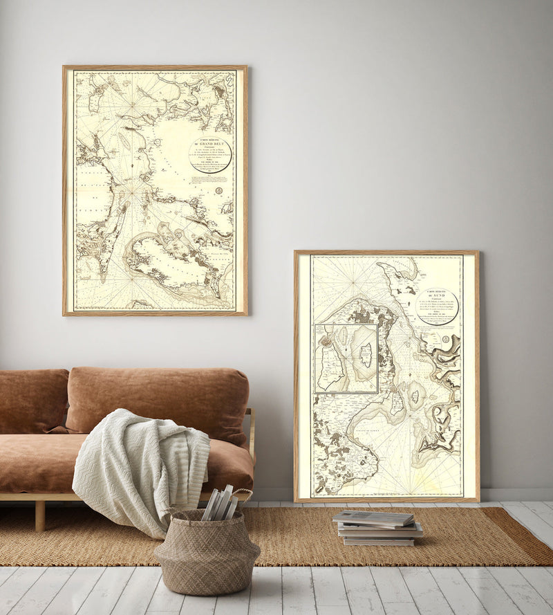 Carte Reduite Du Grand Belt – Vintage Nautical Chart of Storebælt