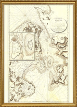 Carte Reduite Du Sund - Vintage Nautical Chart of Øresund