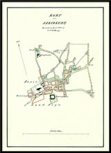 Vintage City Map of Aakirkeby, Bornholm