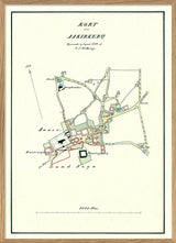 Vintage City Map of Aakirkeby, Bornholm
