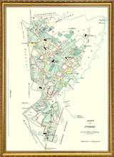 Vintage City Map of Svaneke, Bornholm
