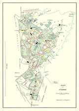 Vintage City Map of Svaneke, Bornholm