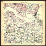 Vintage City Map of Kerteminde, Denmark