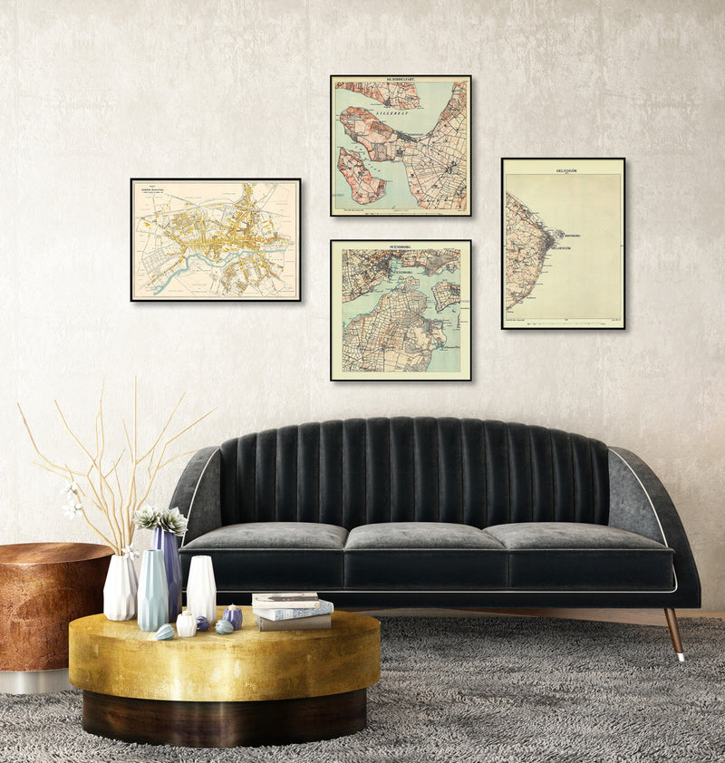 Vintage City Map of Svendborg, Denmark