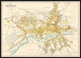 Vintage City Map of Odense, Denmark