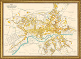 Vintage City Map of Odense, Denmark