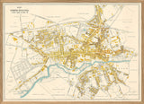 Vintage City Map of Odense, Denmark