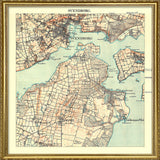 Vintage City Map of Svendborg, Denmark