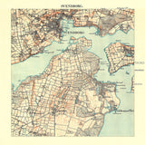 Vintage City Map of Svendborg, Denmark