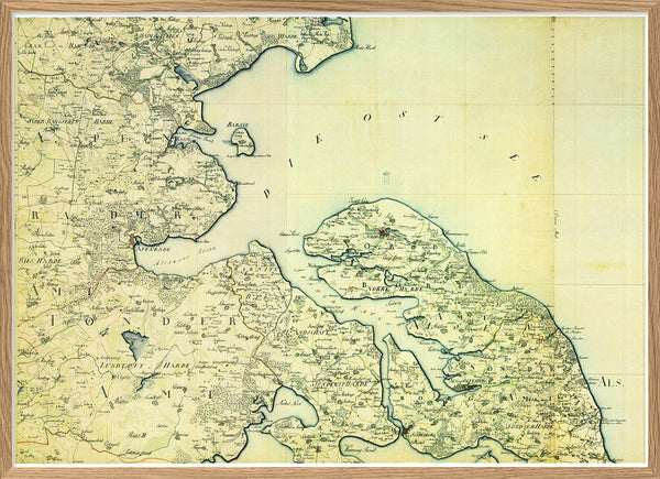 Vintage Atlas Map of Aabenraa & Sønderborg