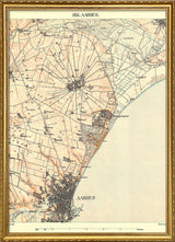 Vintage City Map of Aarhus, Denmark