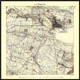 Vintage City Map of Horsens, Denmark
