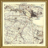 Vintage City Map of Horsens, Denmark
