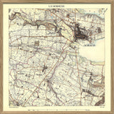 Vintage City Map of Horsens, Denmark