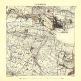 Vintage City Map of Horsens, Denmark