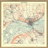 Vintage City Map of Randers, Denmark