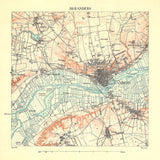 Vintage City Map of Randers, Denmark